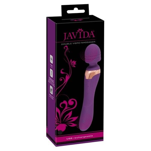 JAVIDA Double Wand Massager met Penetratie Uiteinde