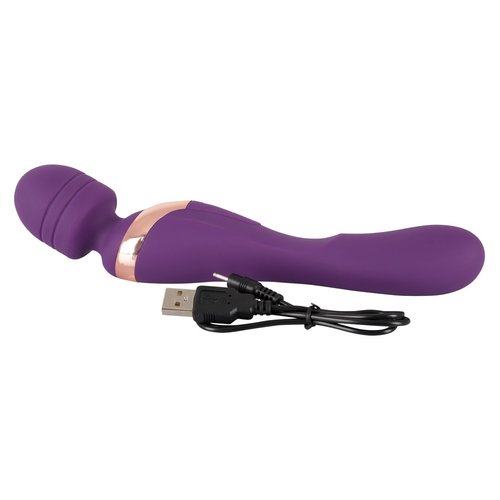 JAVIDA Double Wand Massager met Penetratie Uiteinde