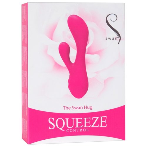 Swan Hug Vibrator met Clitoris Stimulatie en Afgeronde Zachte Afwerking 16.5 cm – Roze