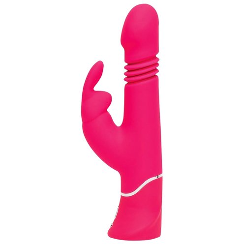 happyrabbit Thrusting Rabbit Vibrator met Stotende Schacht en Krachtige Dubbel Motor 22.7 cm – Roze