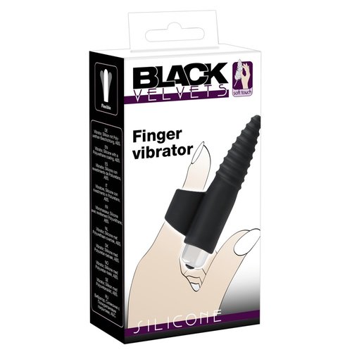 Black Velvets Vinger Vibrator met Schroefdraad Stimulatie