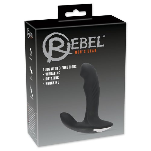 Rebel Multifunctioneel Anaal Plug Vibrator met Rotatie