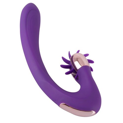 JAVIDA Verwarmde Rabbit Vibrator met Tongwiel