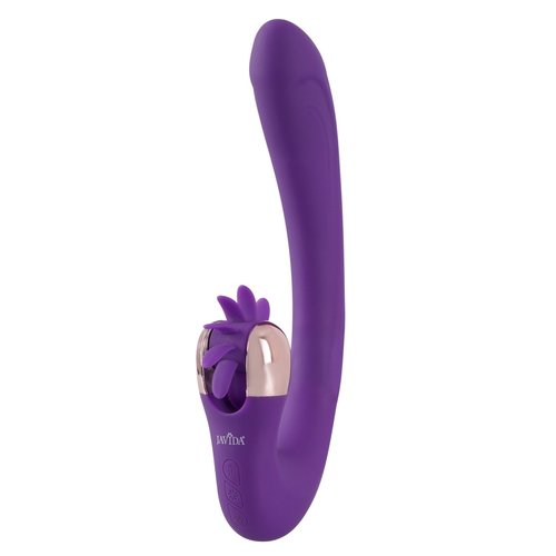 JAVIDA Verwarmde Rabbit Vibrator met Tongwiel