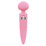 PILLOW TALK Sultry Verwarmde Massage Wand Geribbeld