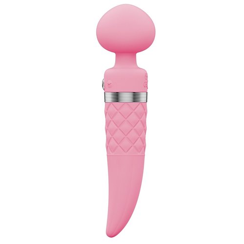 PILLOW TALK Sultry Verwarmde Massage Wand Geribbeld