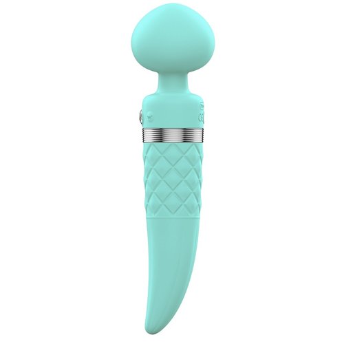 PILLOW TALK Sultry Verwarmde Massage Wand Geribbeld