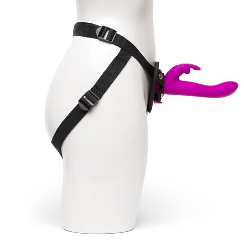 happyrabbit Vibrerende Strap On met G-spot Bunny