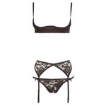 Cottelli Collection Lingerie Uplift Underwire Beha Set met Jarretelgordel