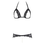 Cottelli Collection Lingerie Open Lingerie Set met Stimulerende Parel String