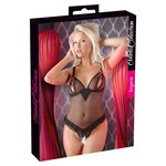 Cottelli Collection Lingerie Open Peephole Body met Lichte Ruches