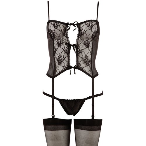 Mandy Mystery Lingerie Verleidelijke Jarretel Set 3 Delig