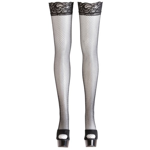 Cottelli Collection Stockings & Hosiery Non Slip Net Kousen met Verleidend Ontwerp