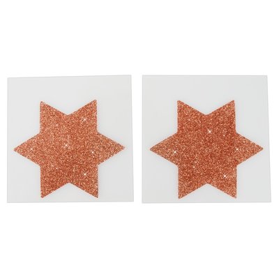 Tepel Stickers in Ster Vorm met Glitter