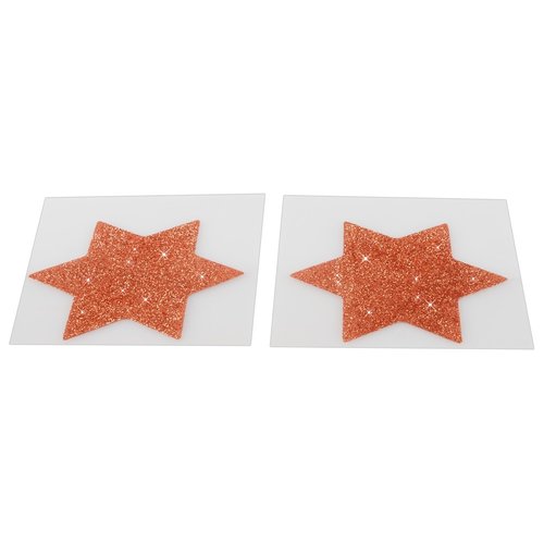 Cottelli Collection Accessoires Tepel Stickers in Ster Vorm met Glitter