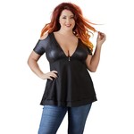 Cottelli Collection Plus Plus Size Laag Uitgesneden Spannende Topje