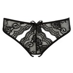 Mandy Mystery Lingerie Kruisloze Slip met Uitsparingen en Kanten Afwerking