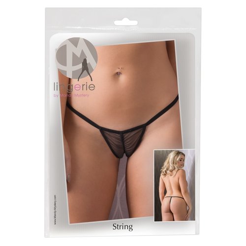 Mandy Mystery Lingerie Sexy Cameltoe String Licht Transparant