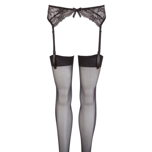 Mandy Mystery Lingerie Jarretel Gordel met Kousen Kanten Motief