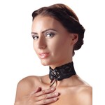 Cottelli Collection Accessoires Kanten Versierde Choker met Vetersluiting