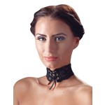 Kanten Versierde Choker met Vetersluiting Cottelli Collection Accessoires Kanten Versierde Choker met Vetersluiting