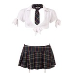 Cottelli Collection Costumes Ondeugend School Meisje Set met Rok en Top