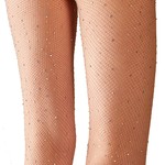 Cottelli Collection Stockings & Hosiery Verleidelijke Panty met Ronde Visnet Patronen