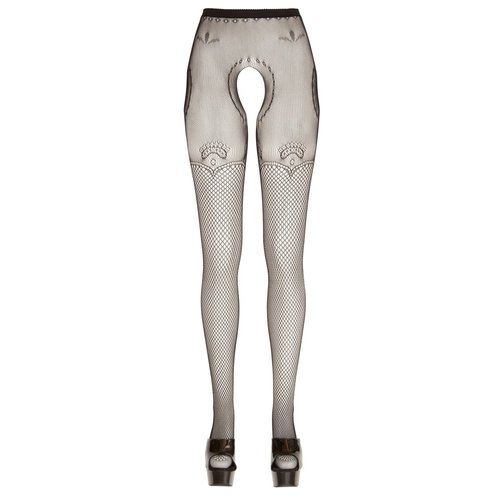 Cottelli Collection Stockings & Hosiery Panty met Verschillende Net Motieven