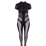 Cottelli Collection Plus Plus Size Jumpsuit met Opstaande Kraag