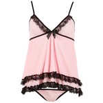 Cottelli Collection Lingerie Spannende Nachtjurk Babydoll met Luxe Uitstraling