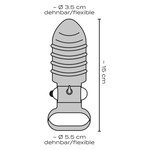 You2Toys Vibrerende Penis Sleeve met Ribbels Transparant