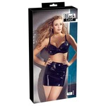 Black Level Sexy Wetlook Mini Rok met Rits Vinyl Lak