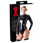 Late X Wetlook Latex Body met Lange Mouwen Ritssluiting