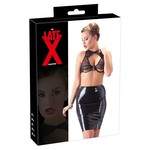 Late X Latex Rok Wetlook en Extreem Spannend