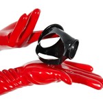 Late X Latex Penis Ring en Ball Stretcher