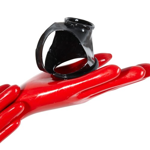 Late X Latex Penis Ring en Ball Stretcher