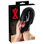 Late X Latex Strak Hoofd Masker Open Mond