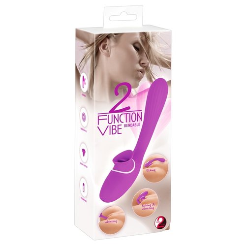 You2Toys Multifunctionele Rabbit Vibrator met Lik Functie Buigbaar