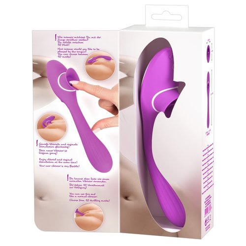 You2Toys Multifunctionele Rabbit Vibrator met Lik Functie Buigbaar