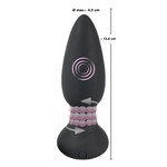 Black Velvets Roterende en Vibrerende Buttplug Draadloos