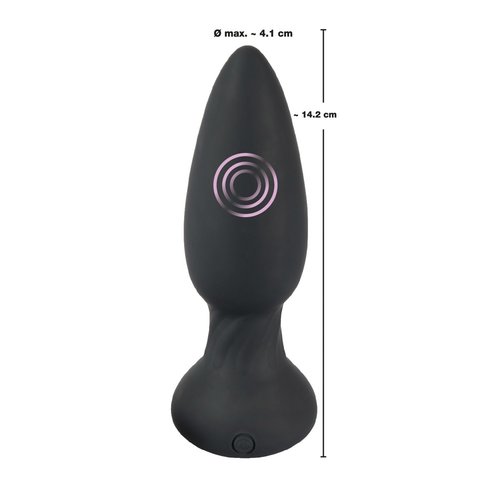 Black Velvets Flexibele Buttplug met Vibratie en Draadloze Besturing