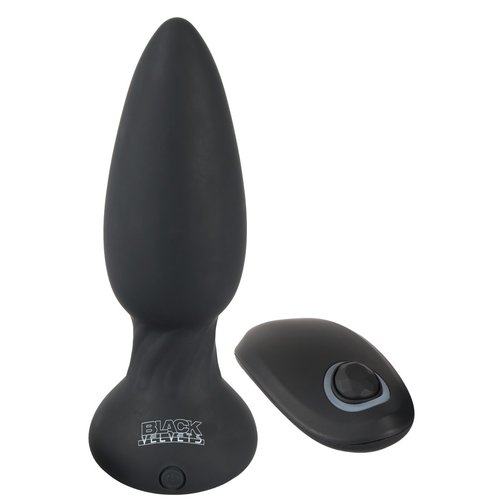 Black Velvets Vibrerende Buttplug met Pulserend Effect en Afstandsbediening