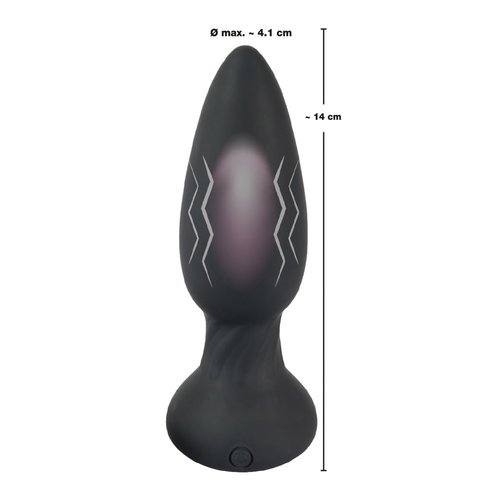 Black Velvets Vibrerende Buttplug met Pulserend Effect en Afstandsbediening