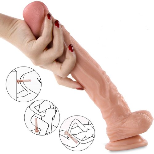 Handful XXL Realistische Zuignap Dildo met Balzak