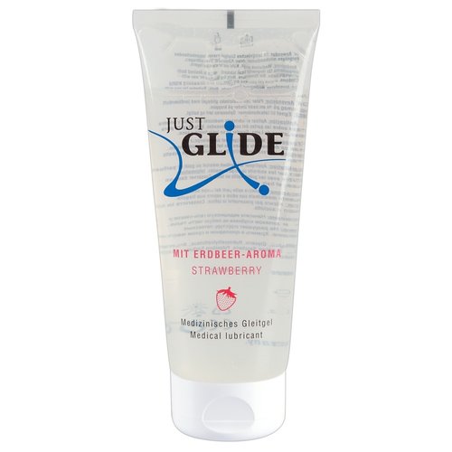 Just Glide Just Glide Medisch Glijmiddel Waterbasis met Aardbei Aroma