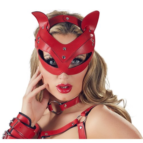 Bad Kitty Katten Hoofdmasker met Halsband Verstelbaar