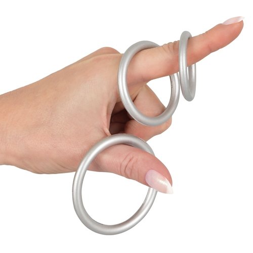 You2Toys Metallic Siliconen Penis Ringen Set 3 stuks