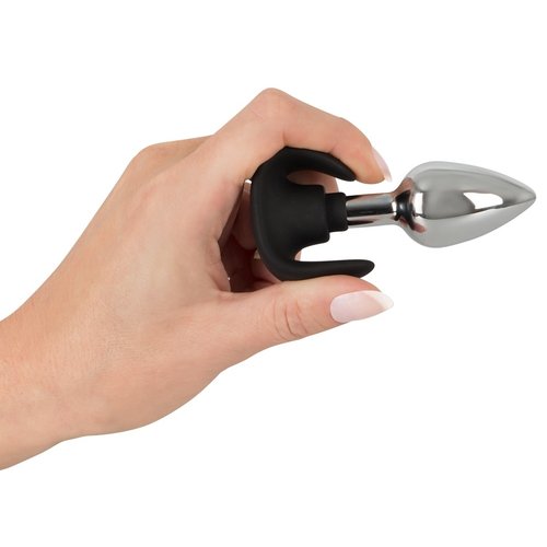 You2Toys Metalen Buttplug met Siliconen Stop Temperatuurgevoelig Small