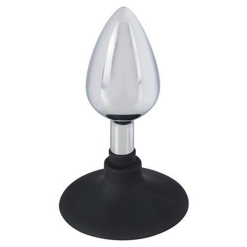 You2Toys Metalen Buttplug met Siliconen Zuignap Stop Temperatuurgevoelig Medium