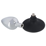 You2Toys Metalen Buttplug met Siliconen Zuignap Stop Temperatuurgevoelig Medium